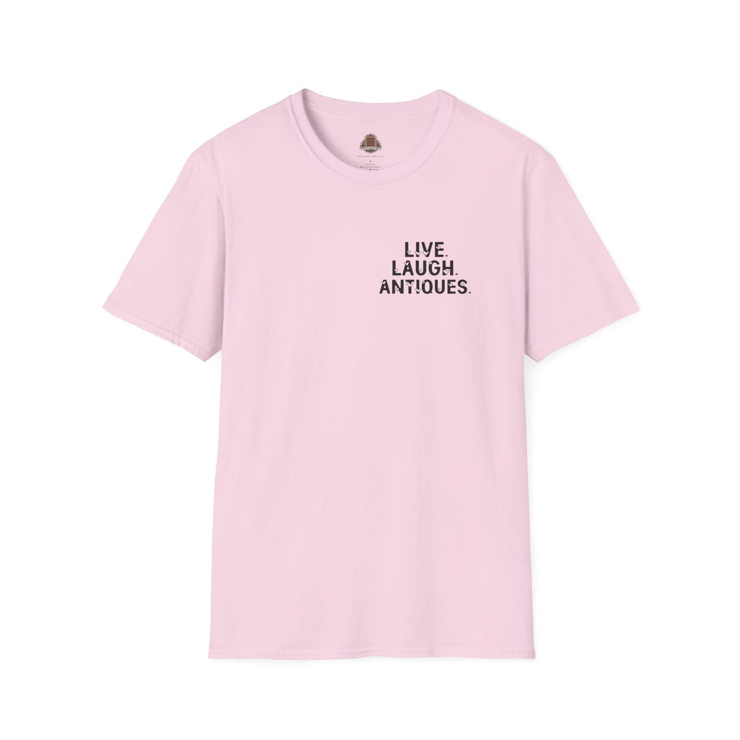 Live. Laugh. Antiques. Unisex Cotton T-Shirt