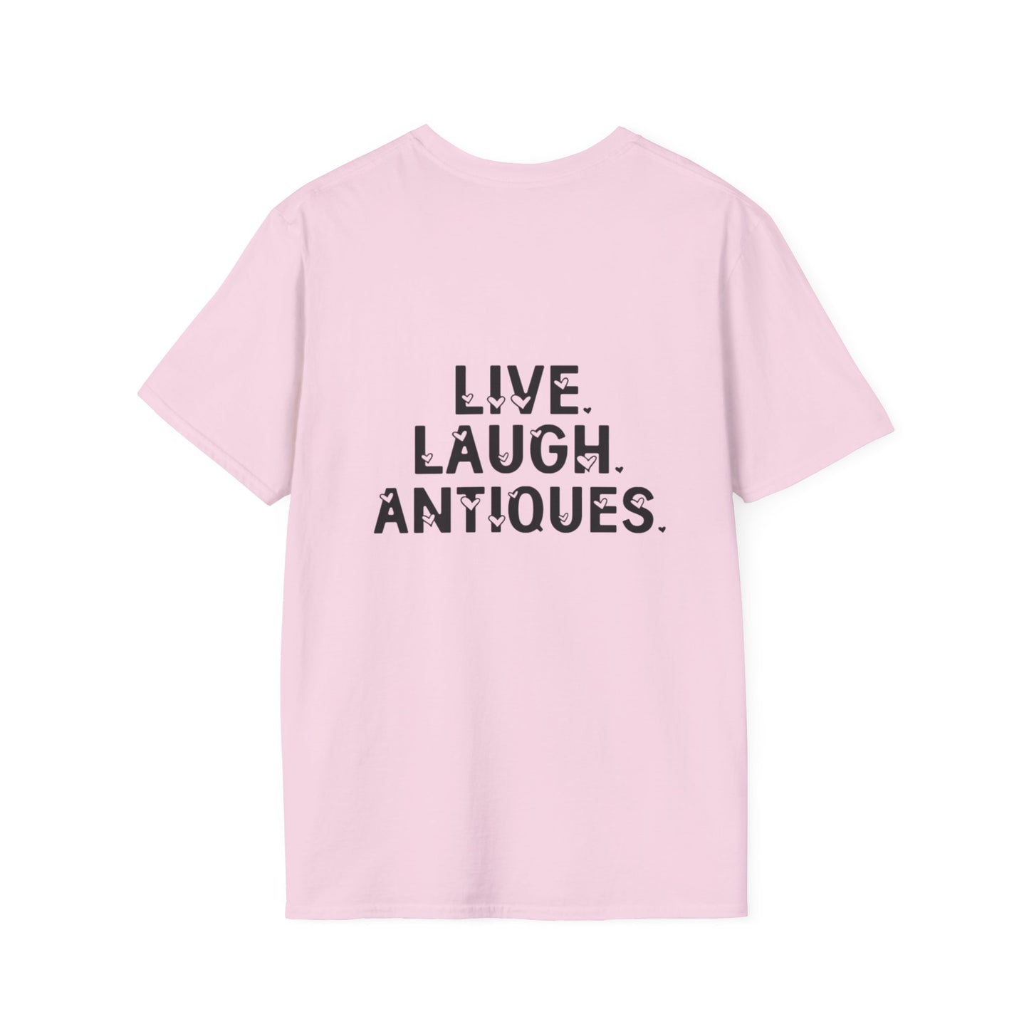 Live. Laugh. Antiques. Unisex Cotton T-Shirt