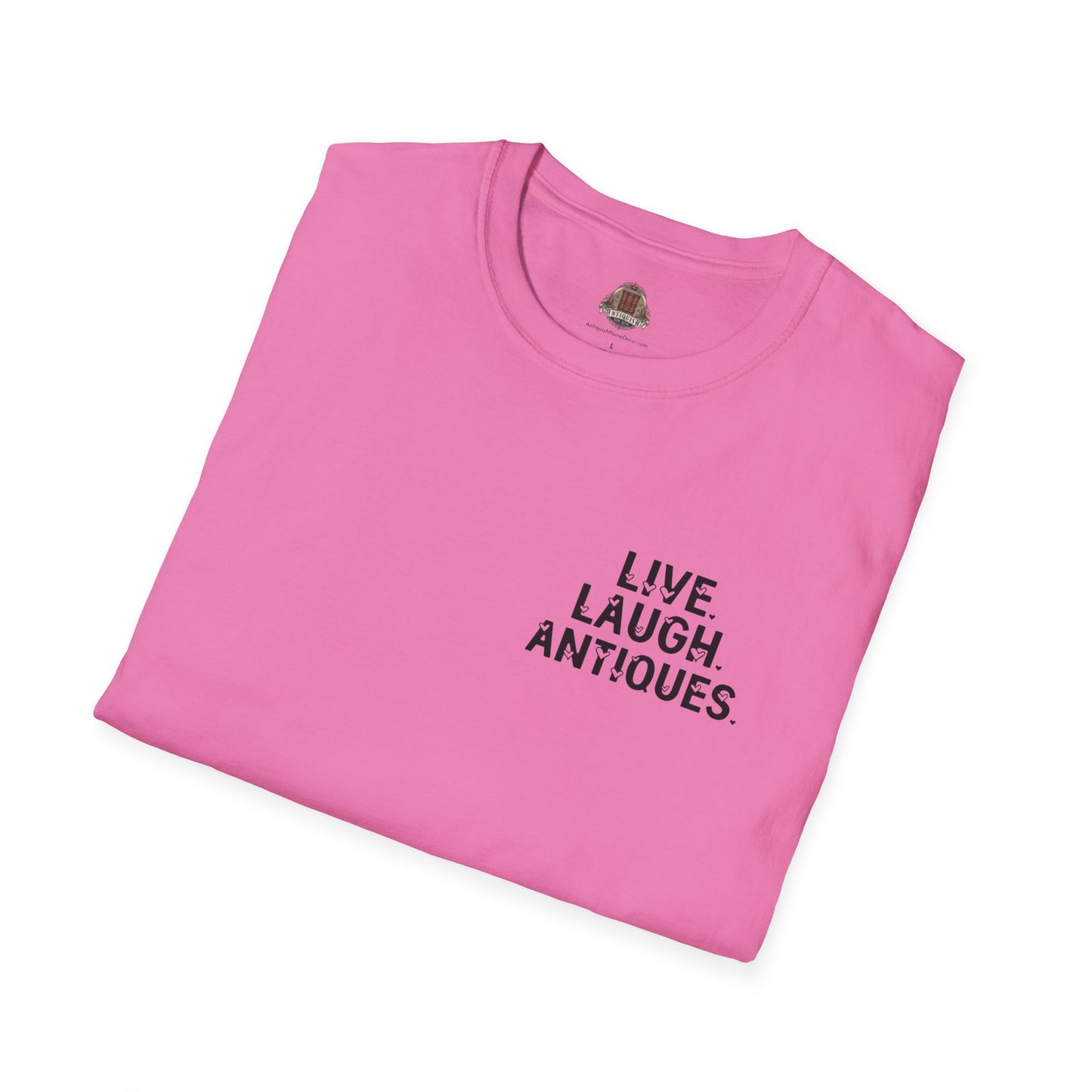 Live. Laugh. Antiques. Unisex Cotton T-Shirt