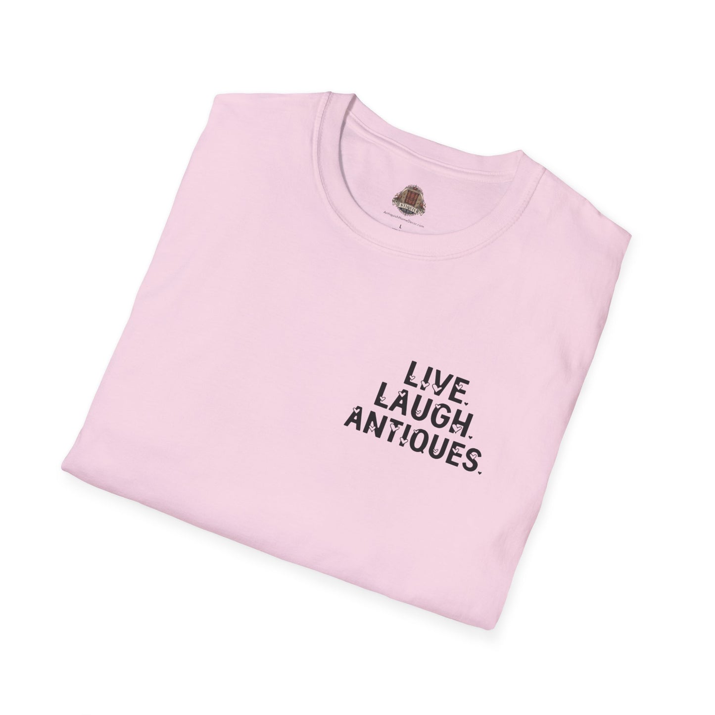Live. Laugh. Antiques. Unisex Cotton T-Shirt