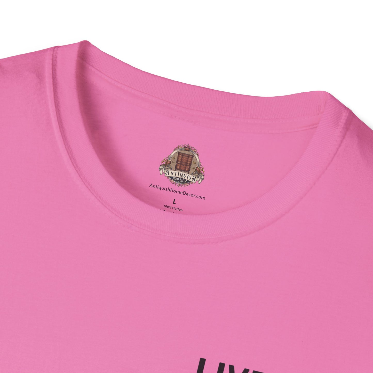 Live. Laugh. Antiques. Unisex Cotton T-Shirt