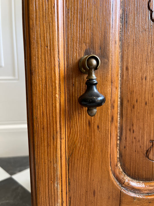 Antique Eastlake Pine Washstand Cabinet | Nightstand, Side Table, 1800s