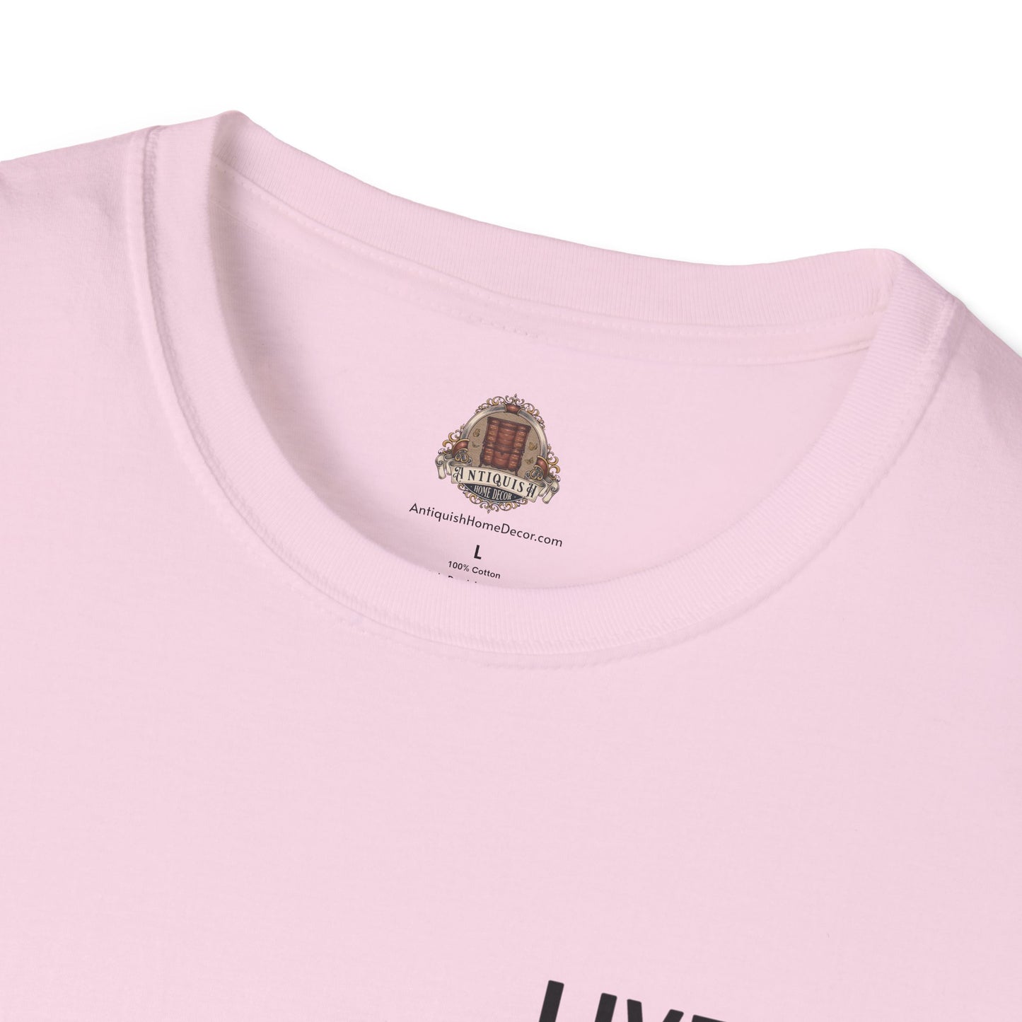 Live. Laugh. Antiques. Unisex Cotton T-Shirt