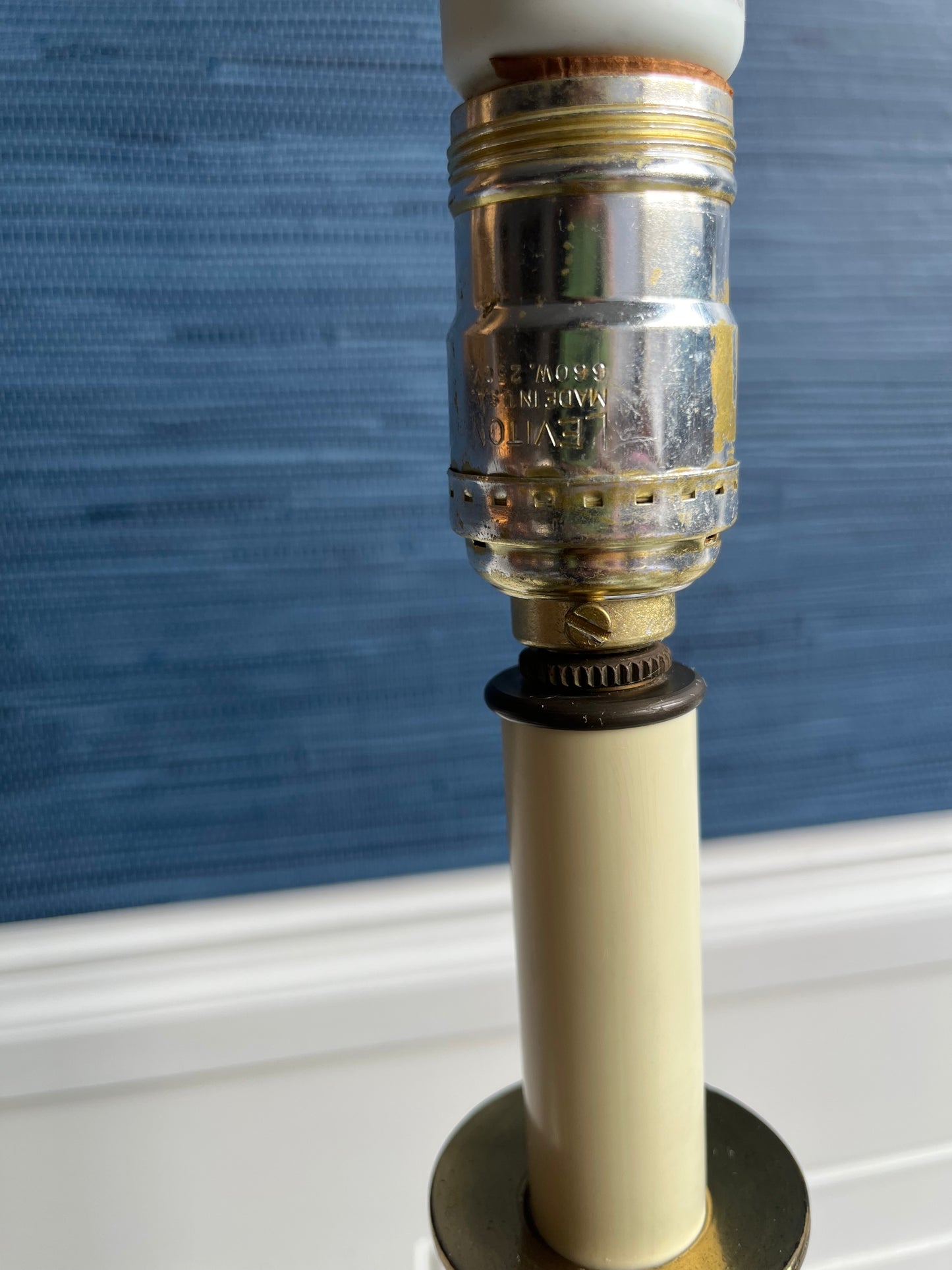 Vintage French Bouillotte-Style Table Lamp – Black Shade & Ornate Neoclassical Base