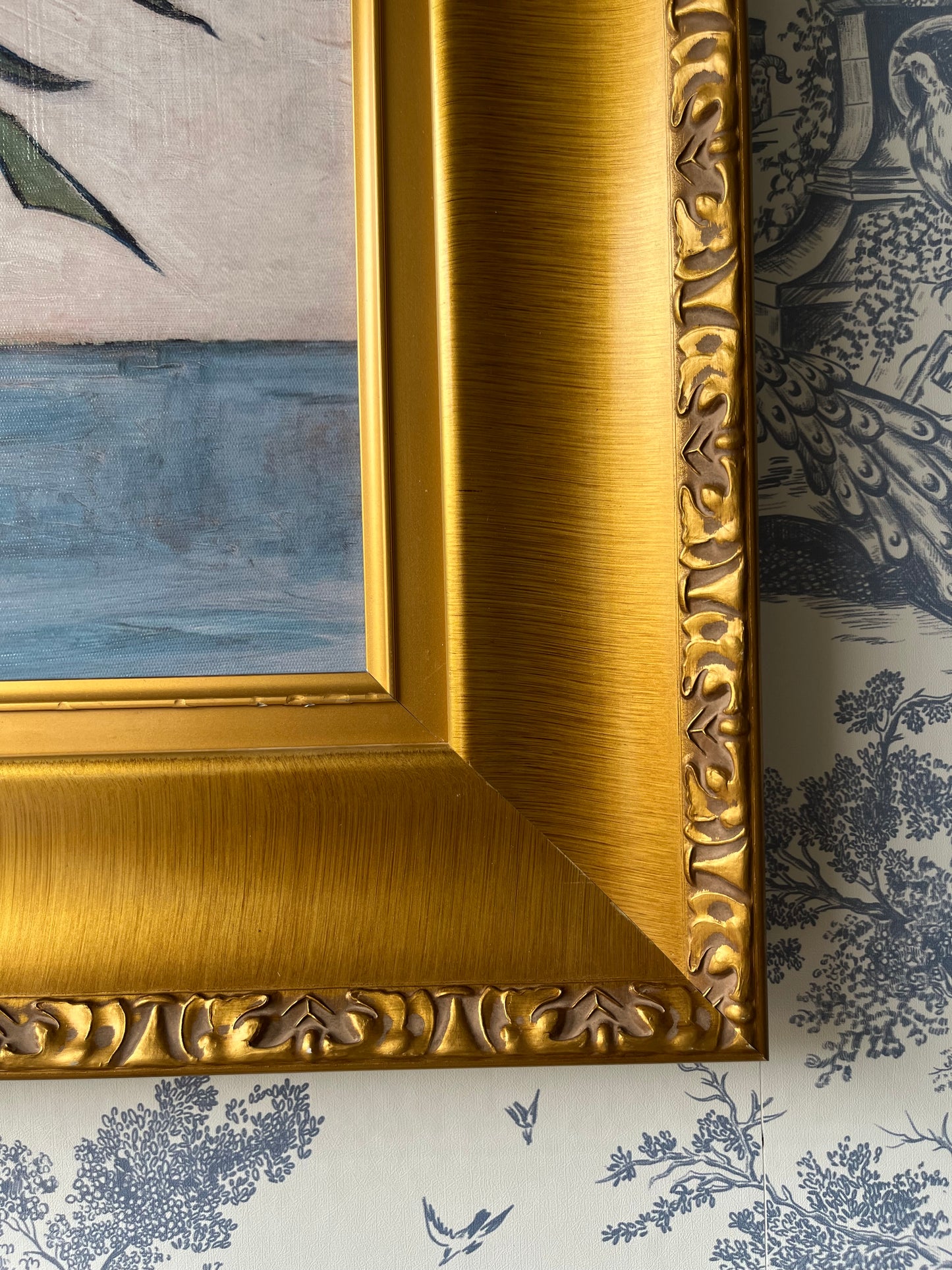 Irises Floral Wall Art | Classic Painting Vincent Van Gogh Gold Ornately Framed Print On Canvas