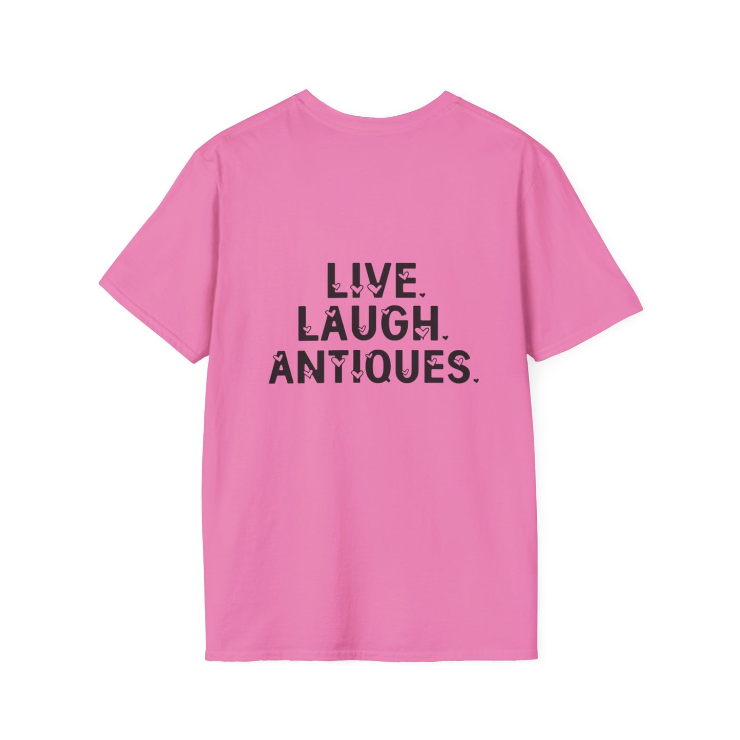 Live. Laugh. Antiques. Unisex Cotton T-Shirt