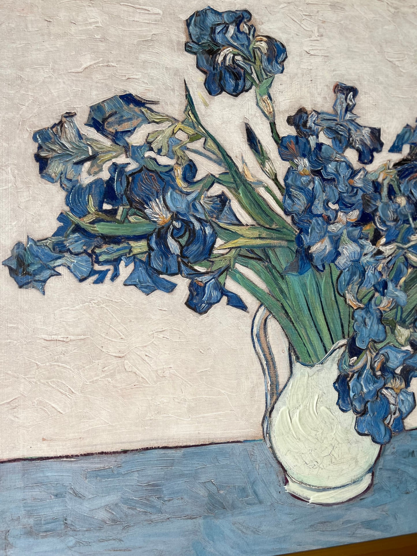 Irises Floral Wall Art | Classic Painting Vincent Van Gogh Gold Ornately Framed Print On Canvas