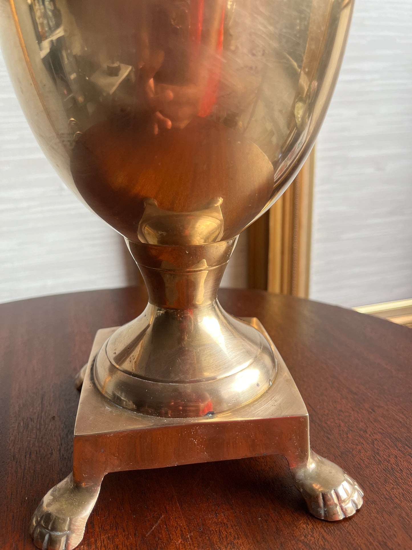 Large Mid Century Vintage Brass Pineapple Urn Ice Bucket/ Candle Holder