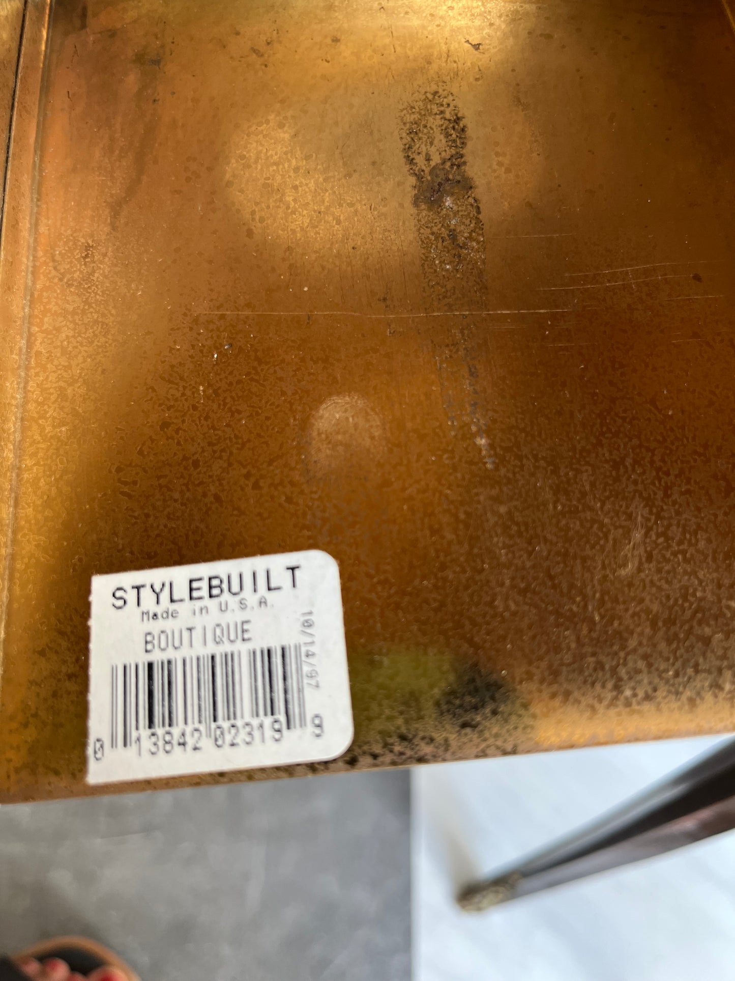Vintage Brass Ribbon Tissue Box Cover by Stylebuilt – Made in USA