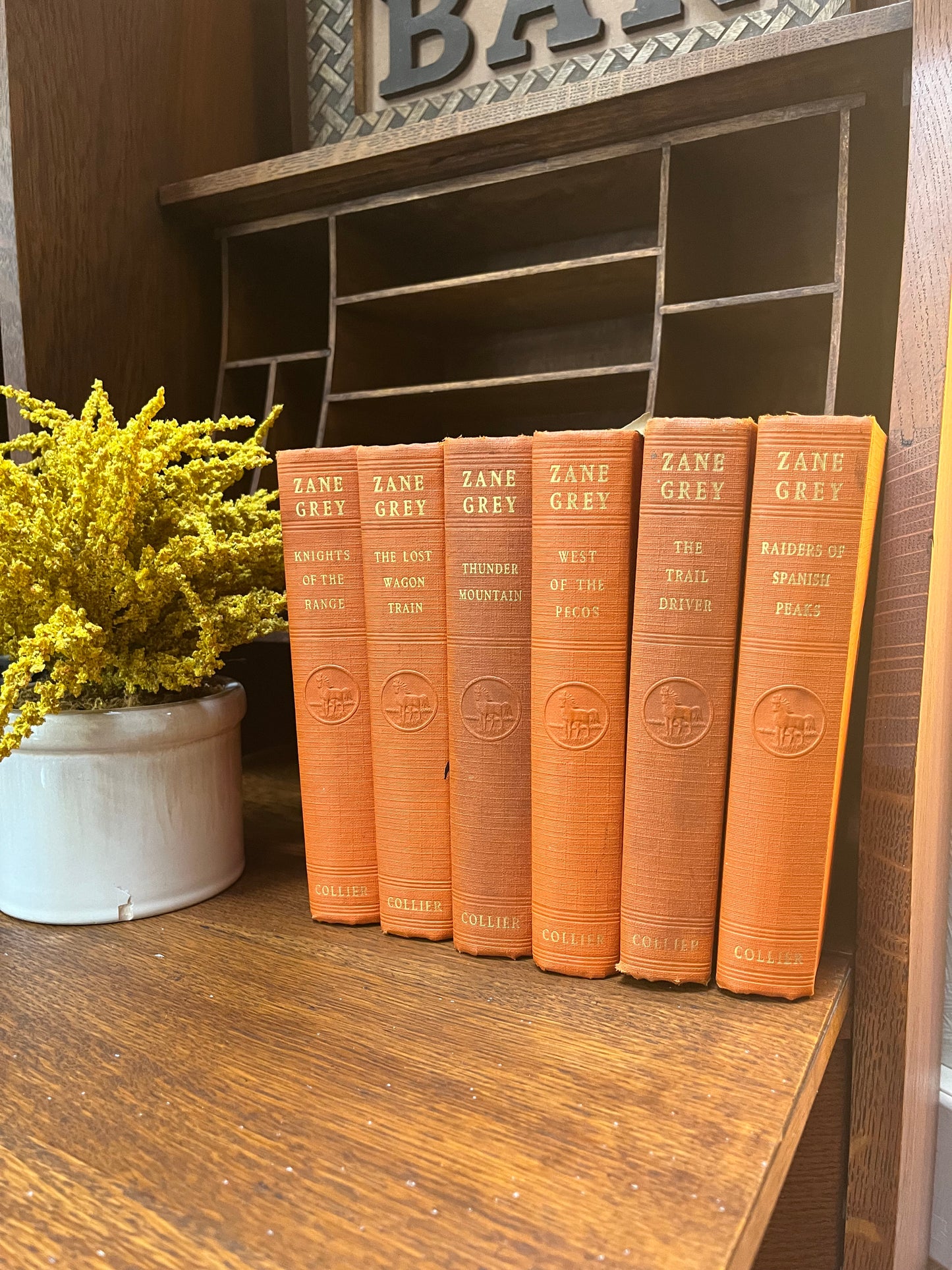 Vintage Zane Grey 6-Book Set – Collier & Sons, 1930s Edition, Western Adventure Classics