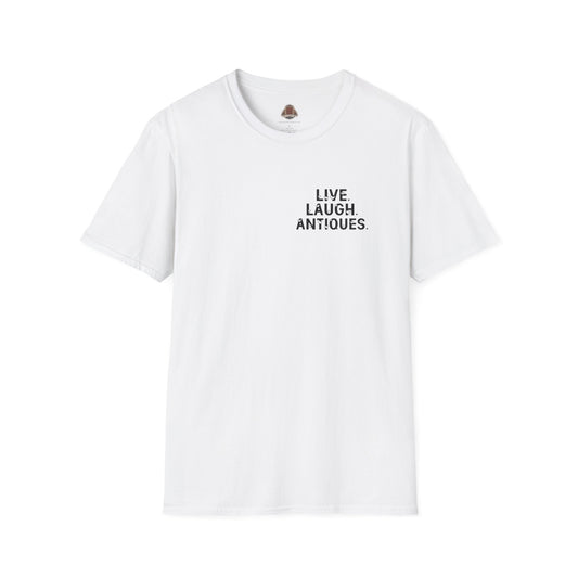 Live. Laugh. Antiques. Unisex Cotton T-Shirt