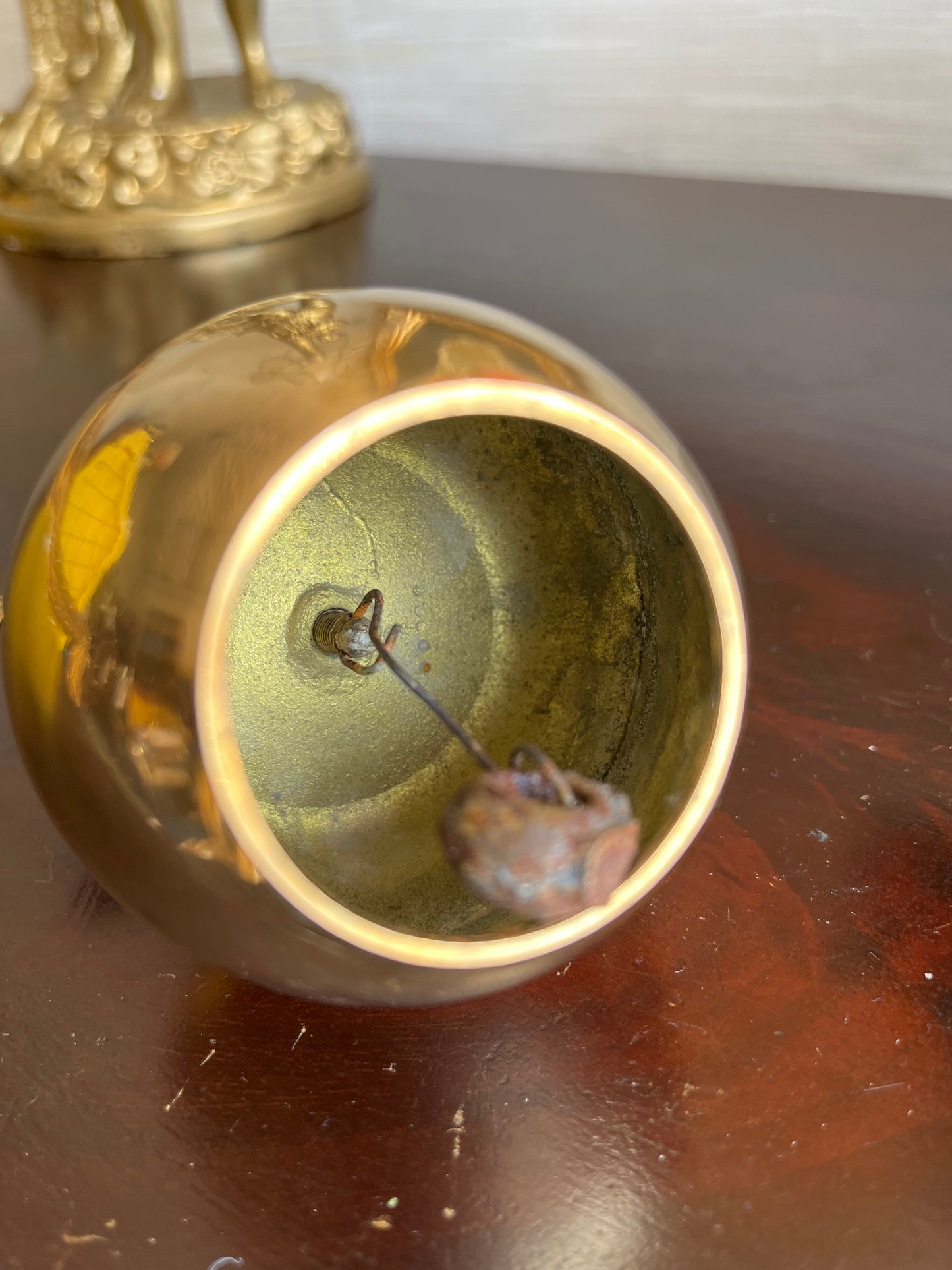 Vintage Brass Apple Bell