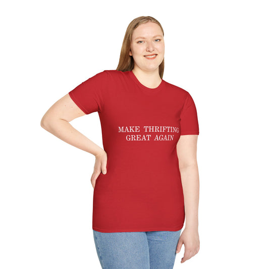 Make Thrifting Great Again Unisex Jersey Short Sleeve T-Shirt