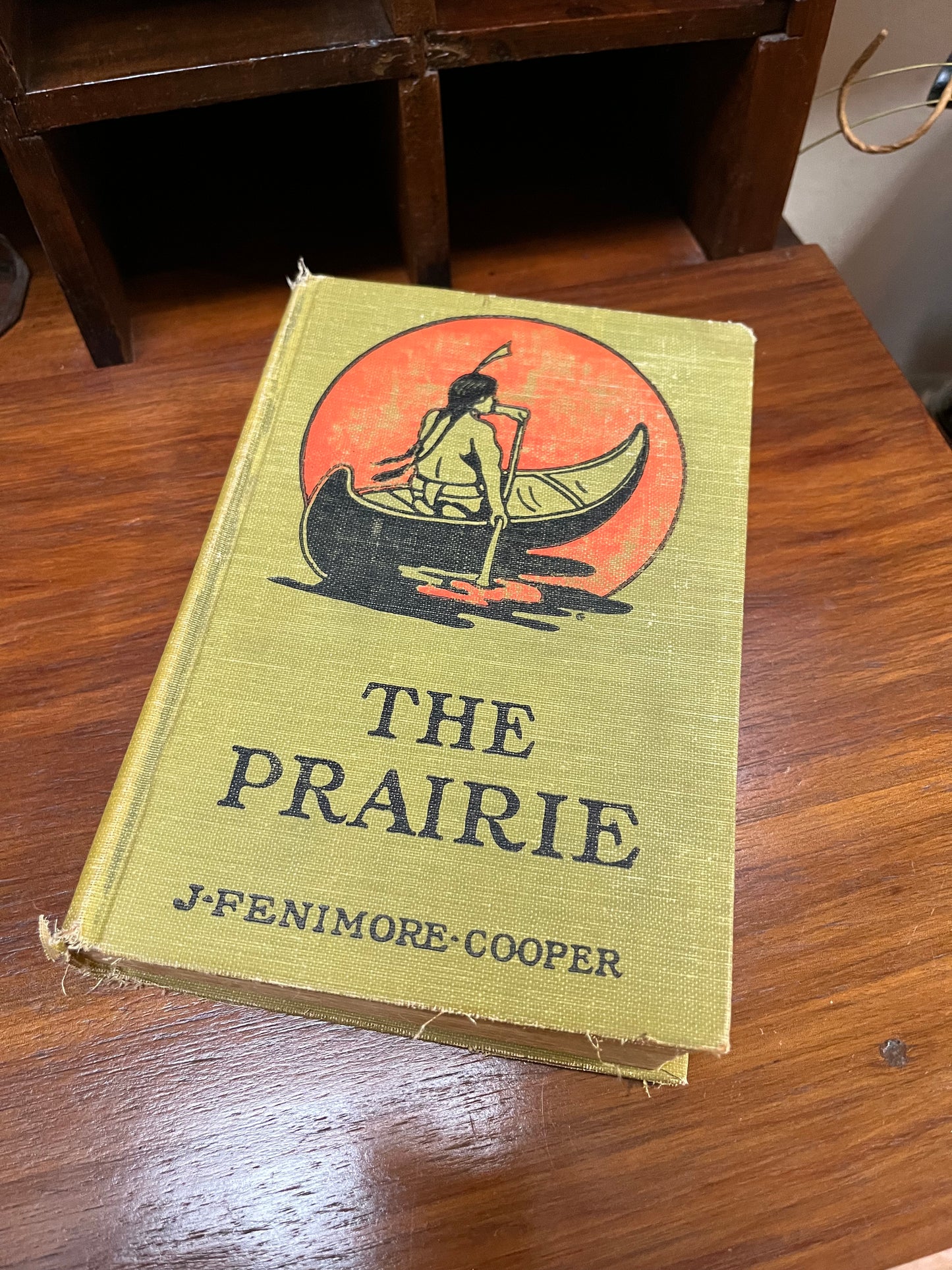 Antique 1920’s ‘The Prairie' by J. Fenimore Cooper - Illustrated Early 20th Century Classic Hardback Book Novel