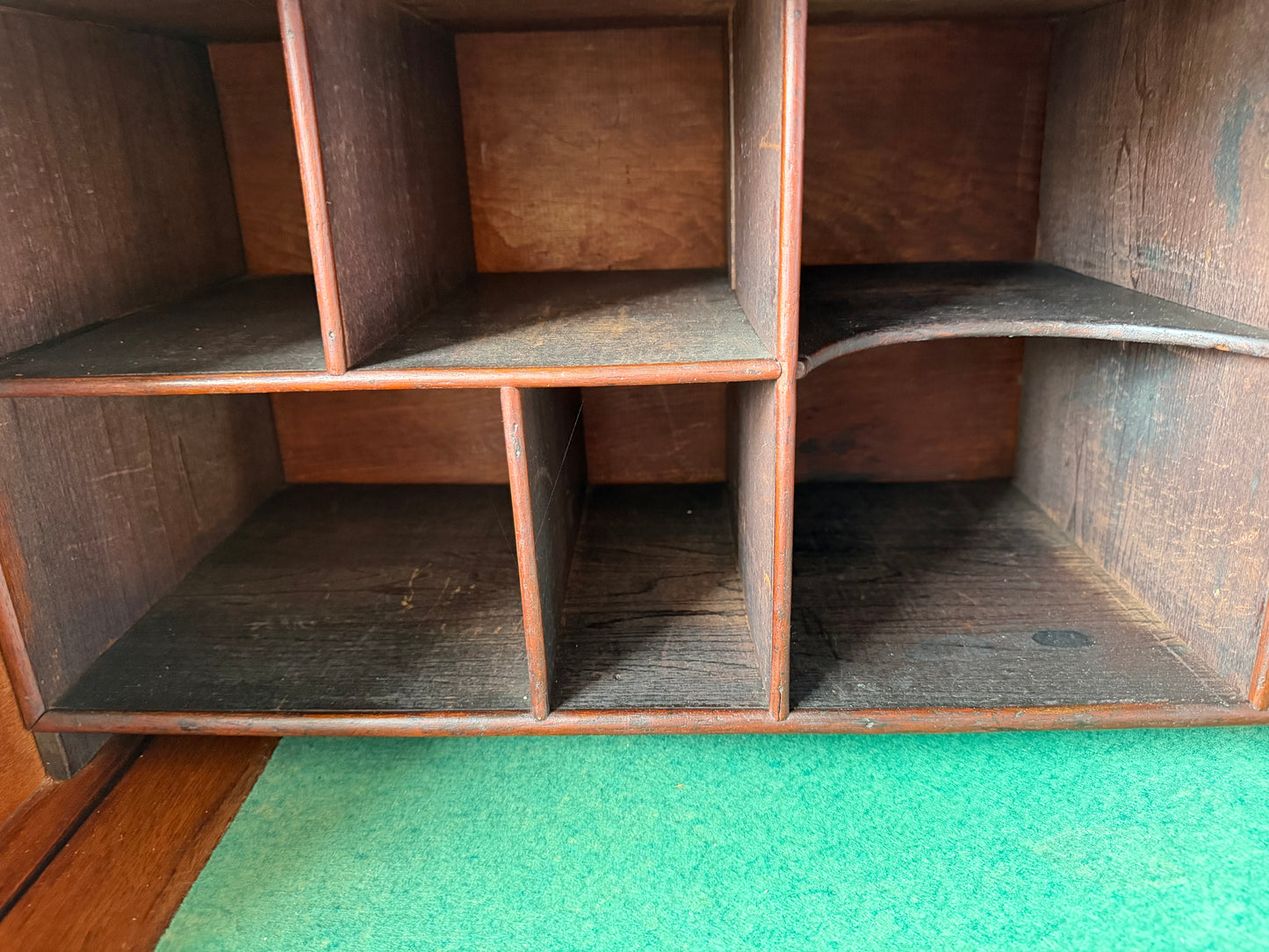 Antique Victorian Burl Walnut Secretary Bookcase, c. 1880s, Drop Front Writing Desk Display Cabinet