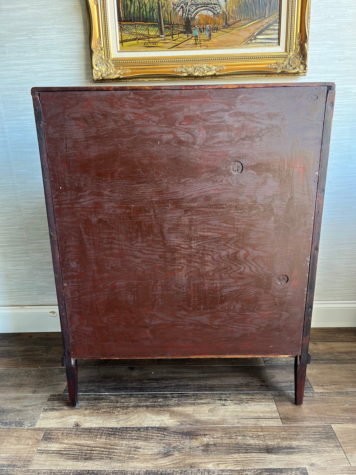 Antique Italian Neoclassical Style Carytid Mahogany Paw Foot Secretary Desk