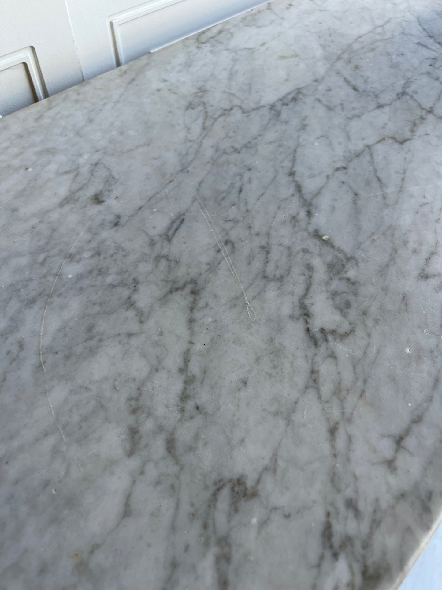 Antique Eastlake 19th Century Marble Top Dresser Hand Carved Spoon Detail Solid Wood Chest Original Brass Hardware