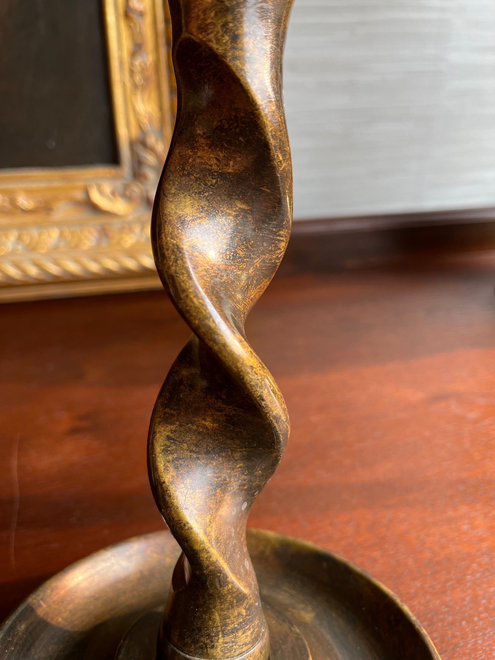 Vintage baldwin barley twist brass candle sticks - antiques - by owner -  collectibles sale - craigslist