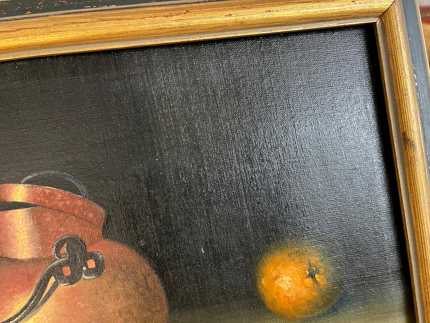 1976 Still Life Framed Fruit Oil Painting