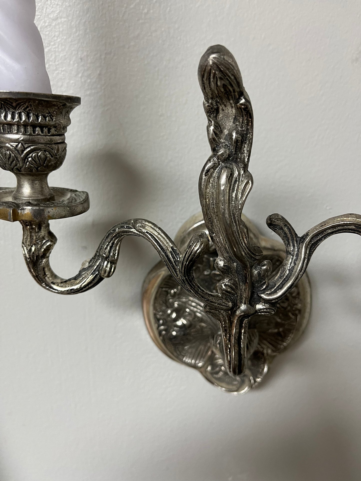 Pair of French Chinoiserie Candle Sconces