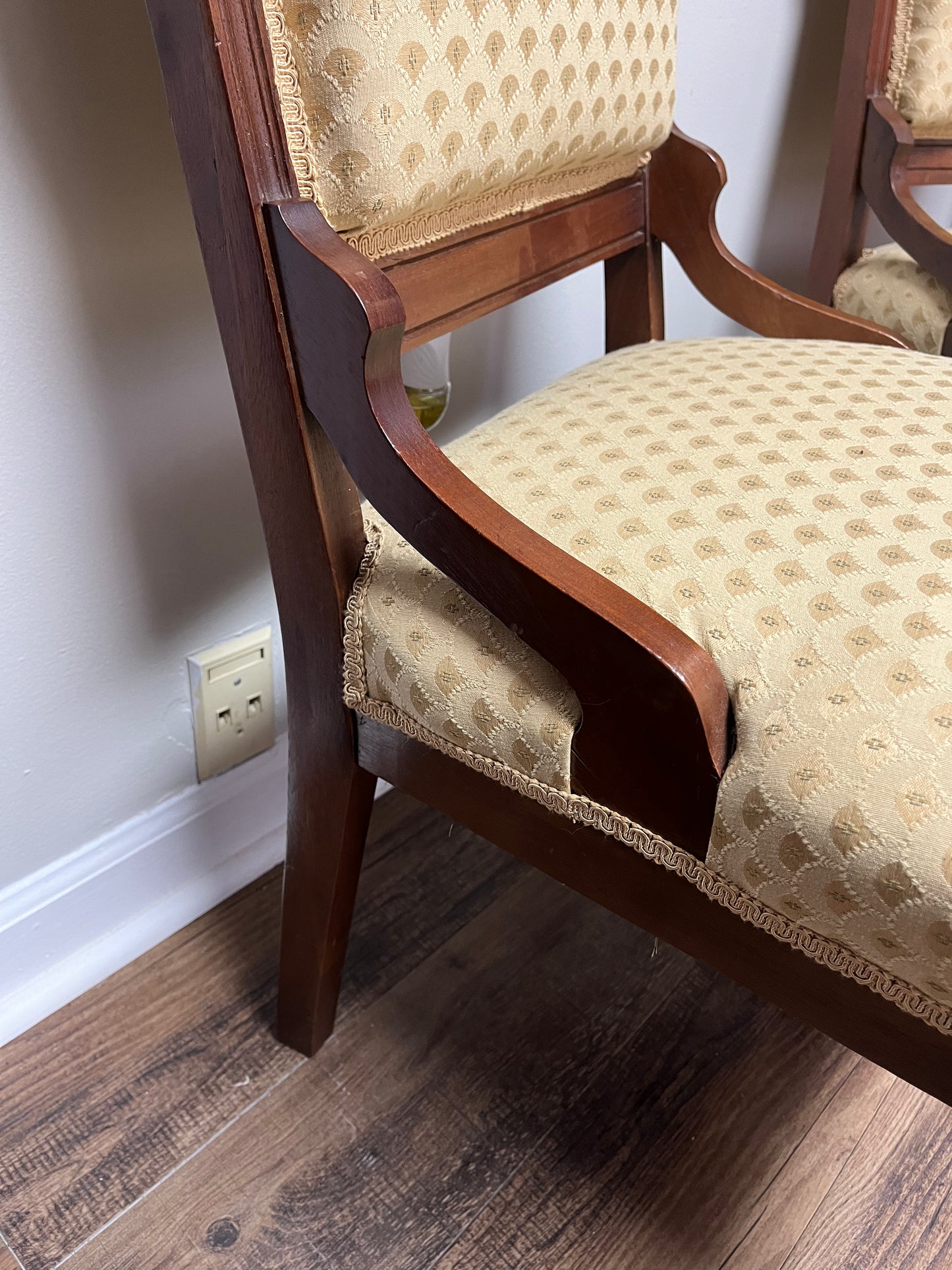 19th Century Eastlake Victorian Parlor Chairs With Casters